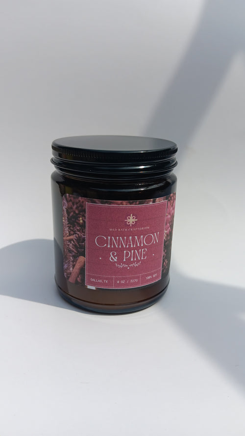 Cinnamon Pine Soy Wax Candle