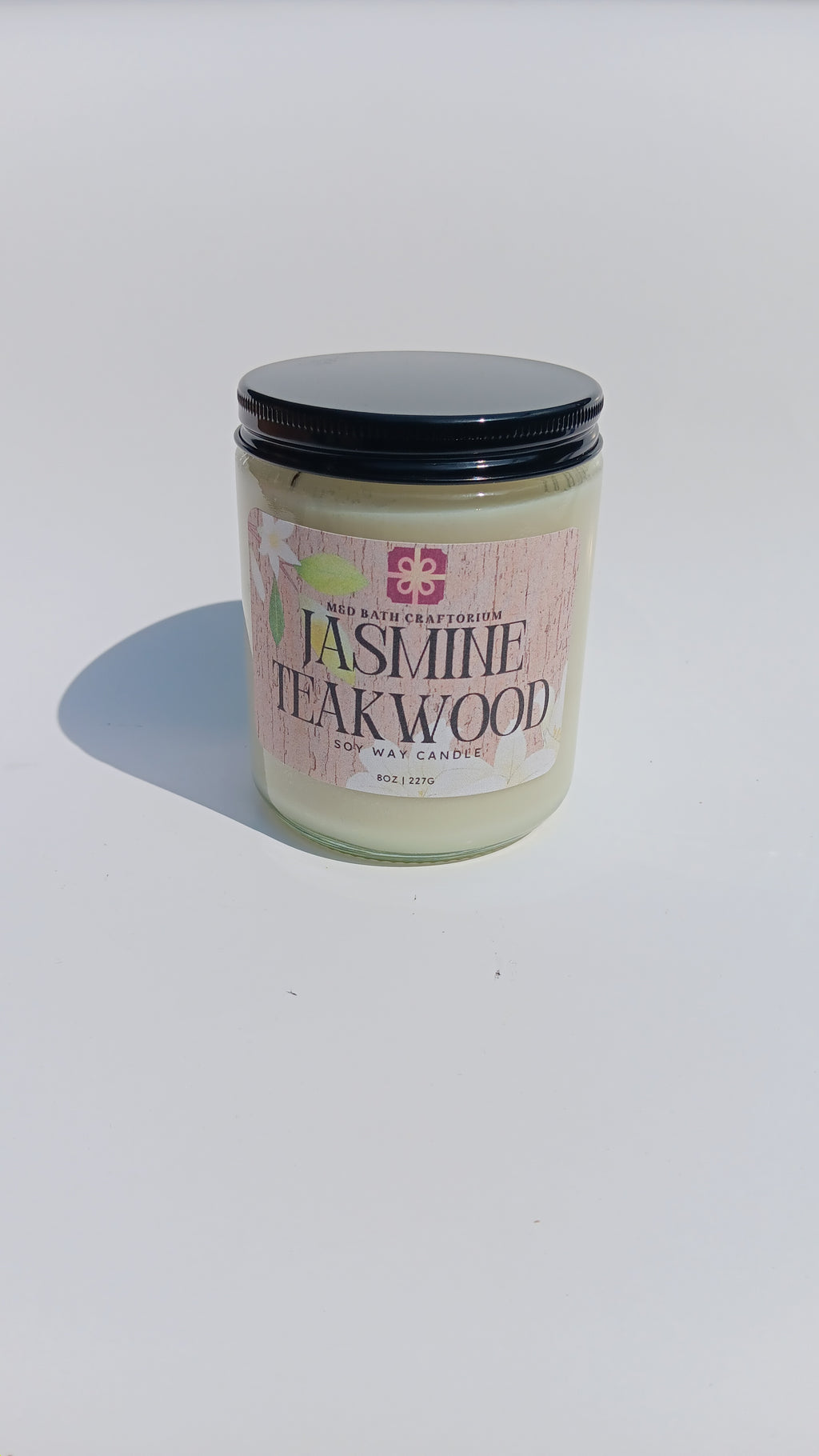 Jasmine Teakwood Soy Wax Candle