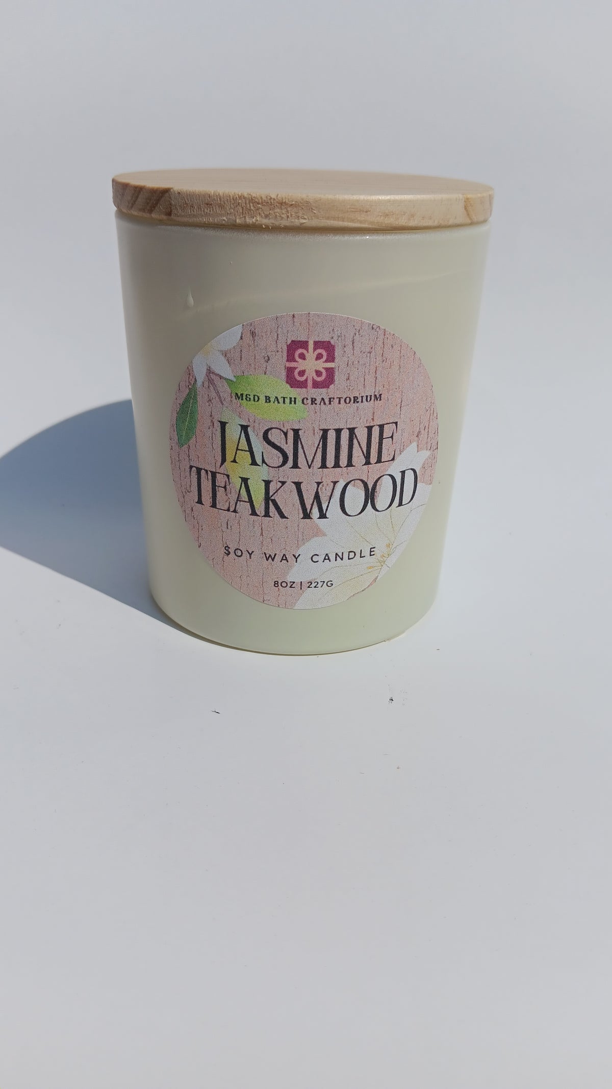 Jasmine Teakwood Soy Wax Candle