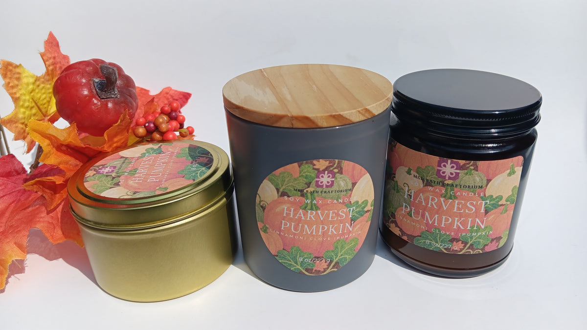 Harvest Pumpkin Soy Wax Candle