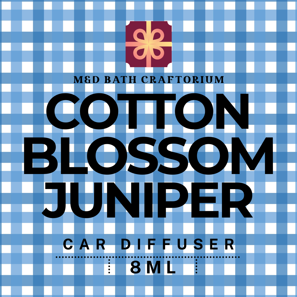 Cotton Blossom and Juniper Hanging Car Diffuser