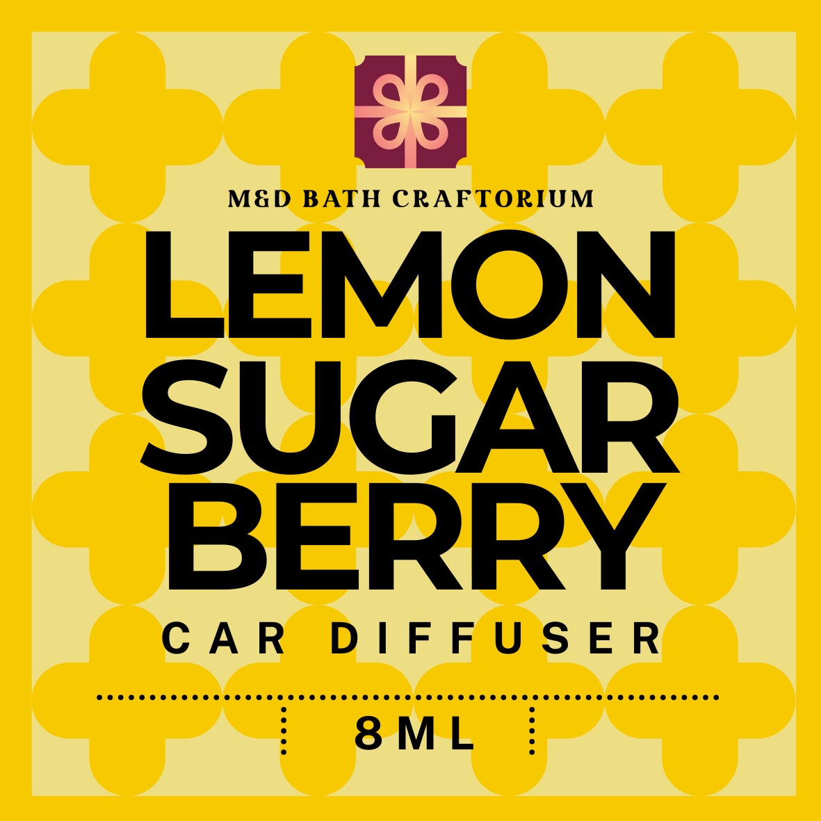 Lemon Sugar Berry Hanging Car Diffuser