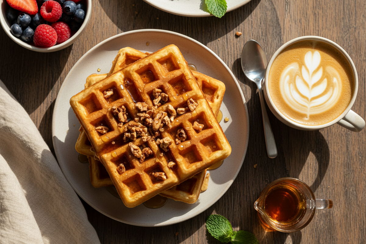 Hazelnut Latte & Maple Pecan Waffles Soy Wax Candle