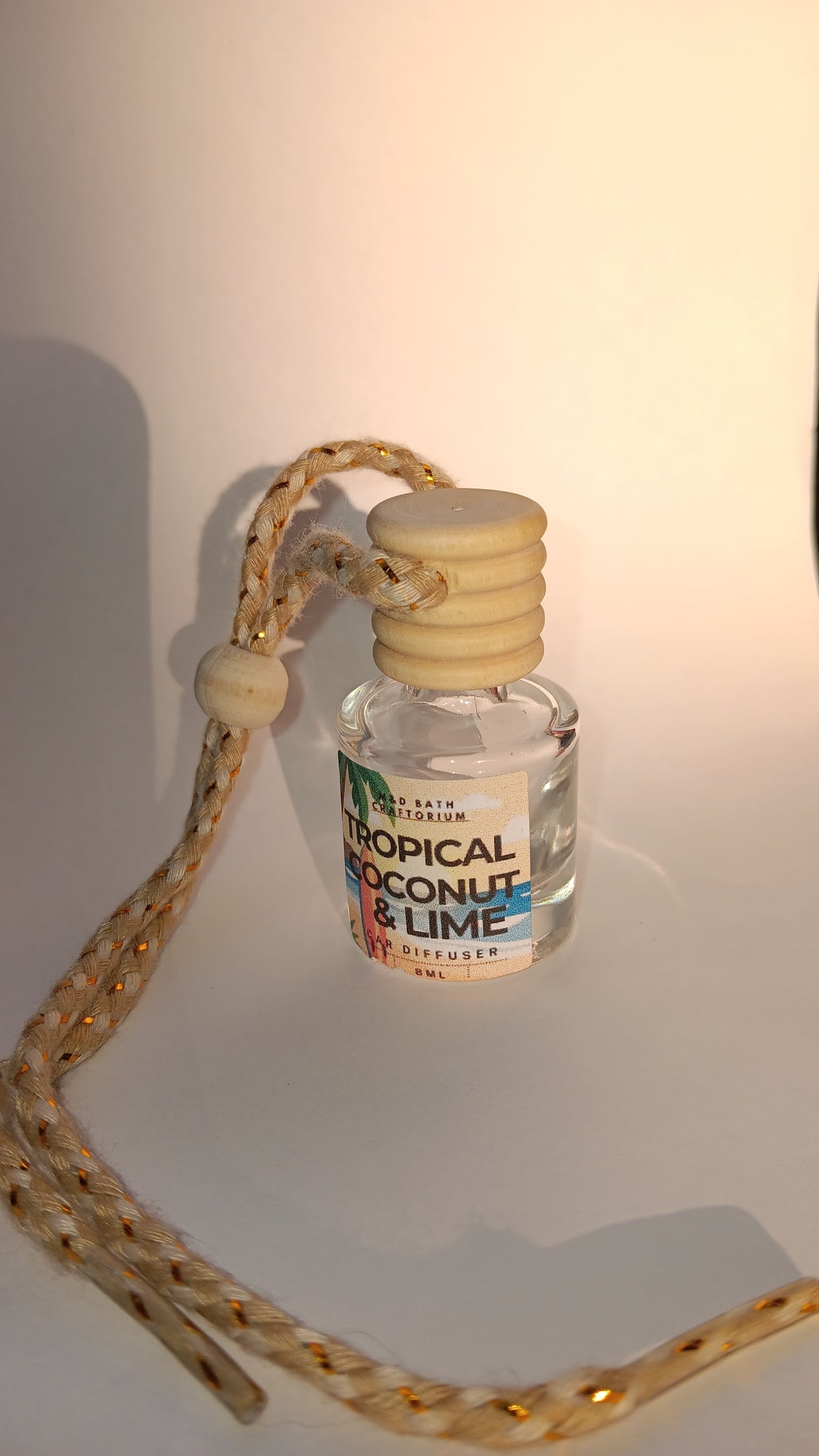 Tropical Coconut Lime Hanging Car Diffuser