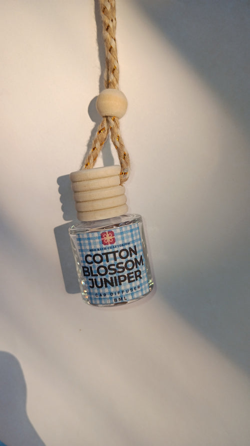 Cotton Blossom and Juniper Hanging Car Diffuser