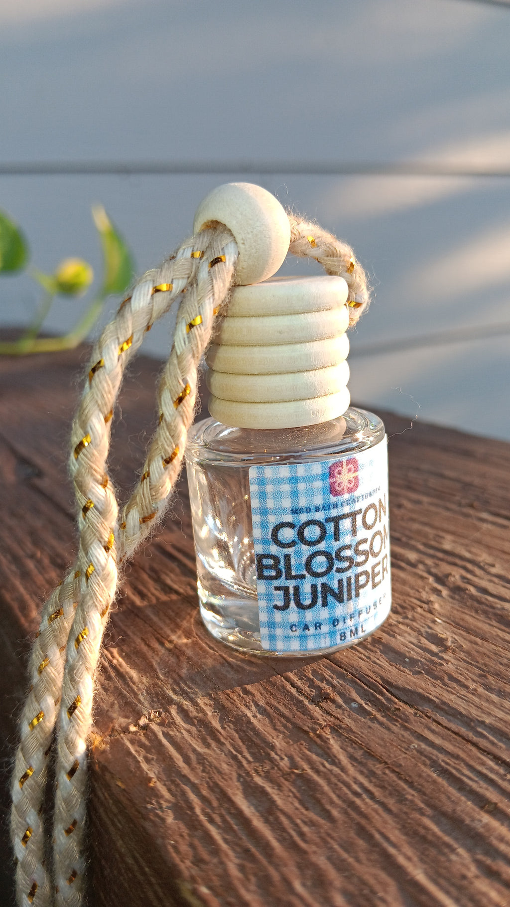 Cotton Blossom and Juniper Hanging Car Diffuser